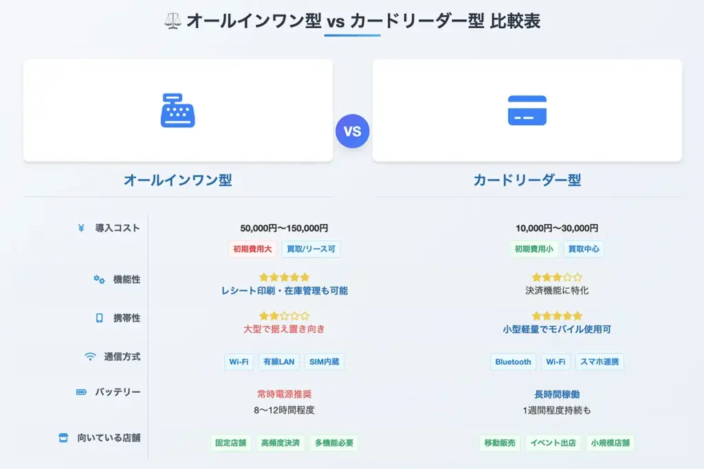 どちらがいいかの選択ポイント