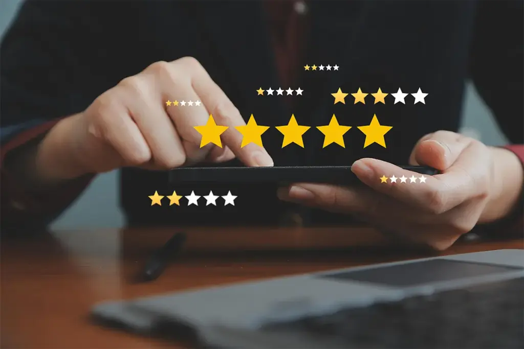 星のみの評価やスタンダードな内容への返信方法